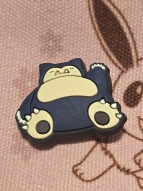 3/$10 Snorlax Croc Charm – Relaxed Sleeping Pokémon Jibbit